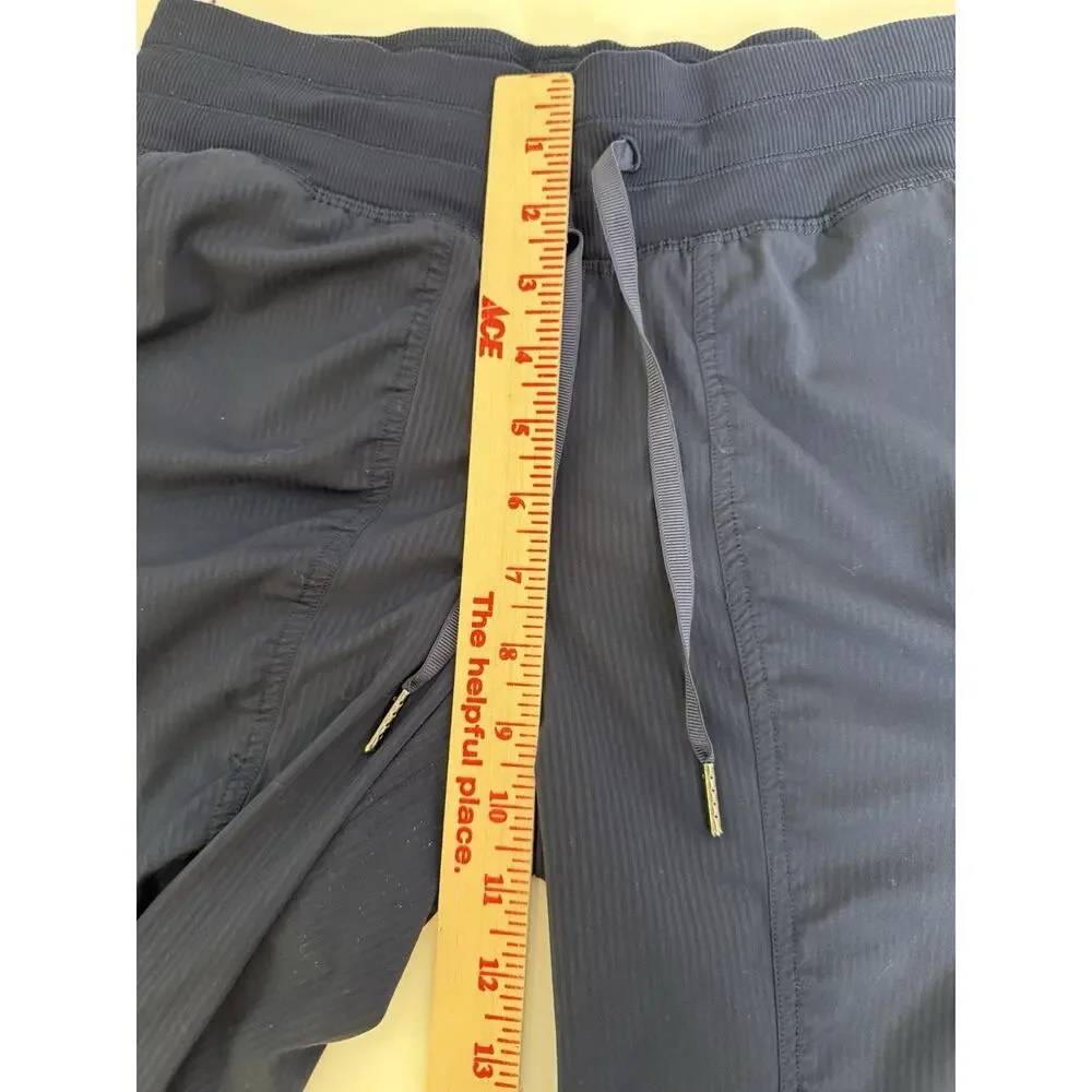LULULEMON Dance Studio Pants Mid Rise Crop Joggers Size 6 Blue 27” Inseam